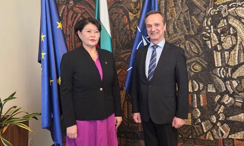  Meeting Between Deputy Minister of Foreign Affairs Radi Naydenov and the Ambassador of Mongolia H.E. Lkhagvasuren Sayanaa 